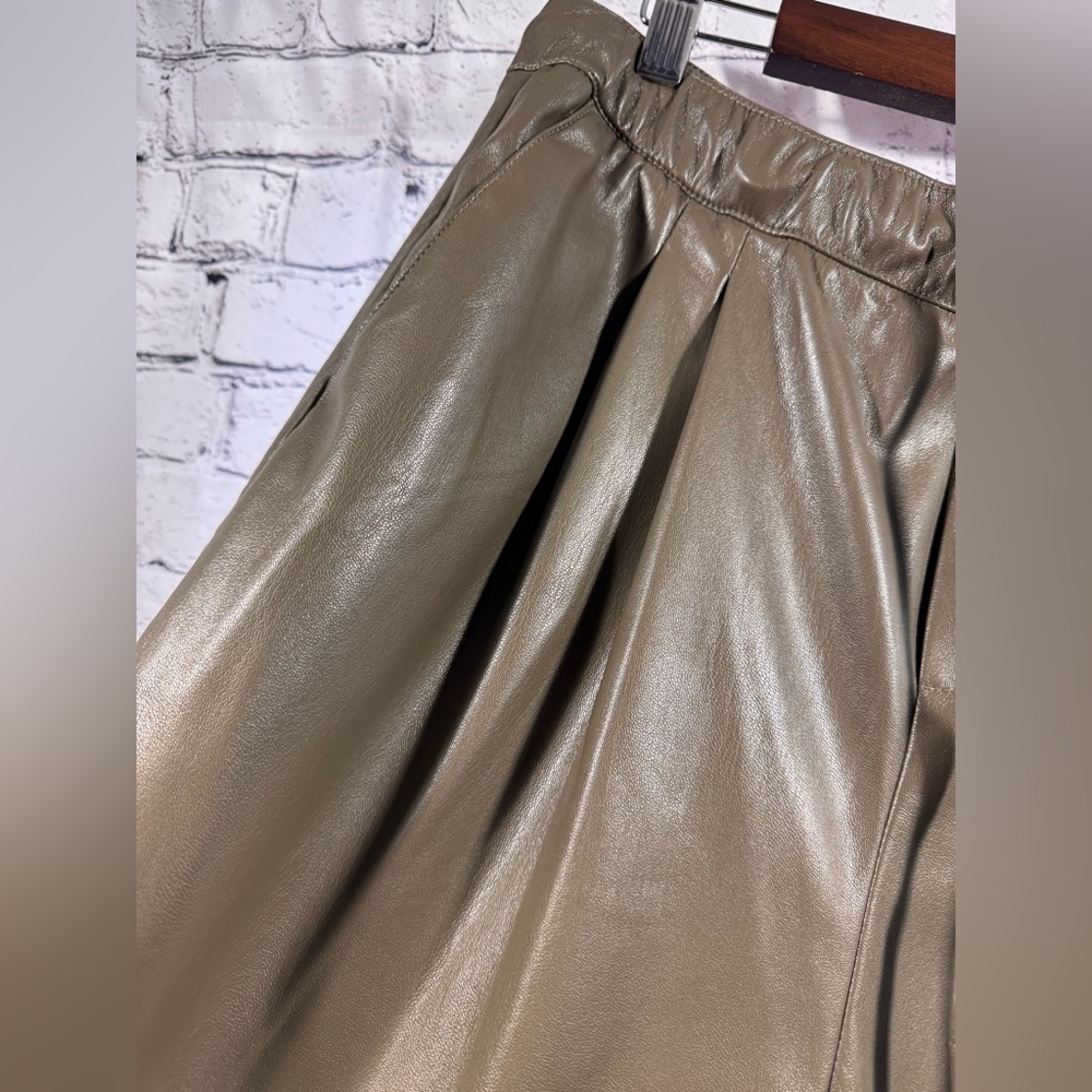 Industry Brown Pleather Pants - Picture 3 of 8